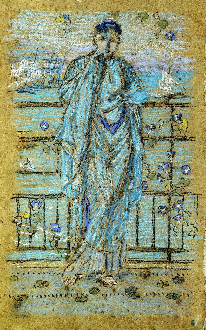 Morning Glories (1869) - James McNeill Whistler Tablo