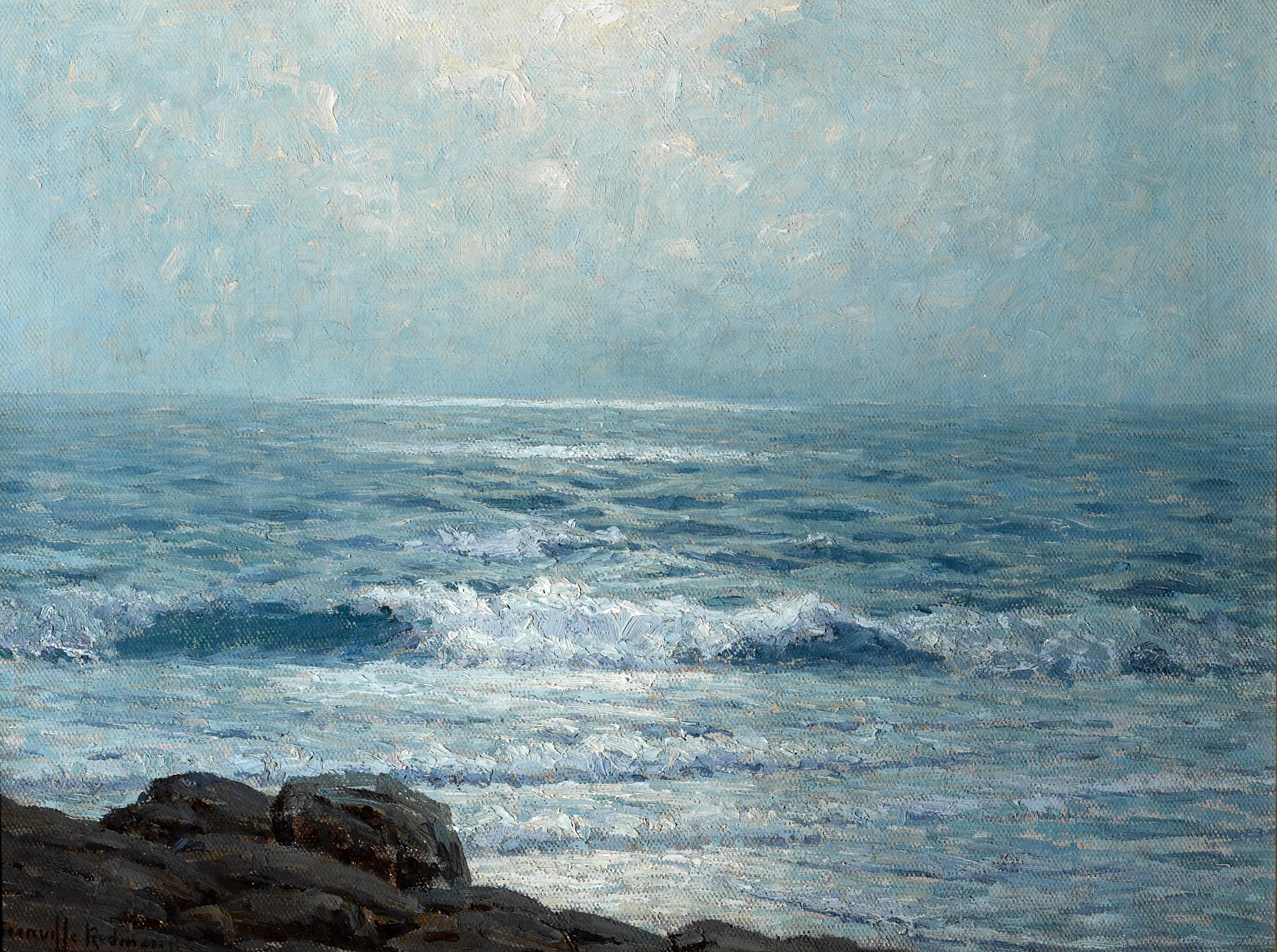 Morning on the Pacific - Granville Redmond Tablo
