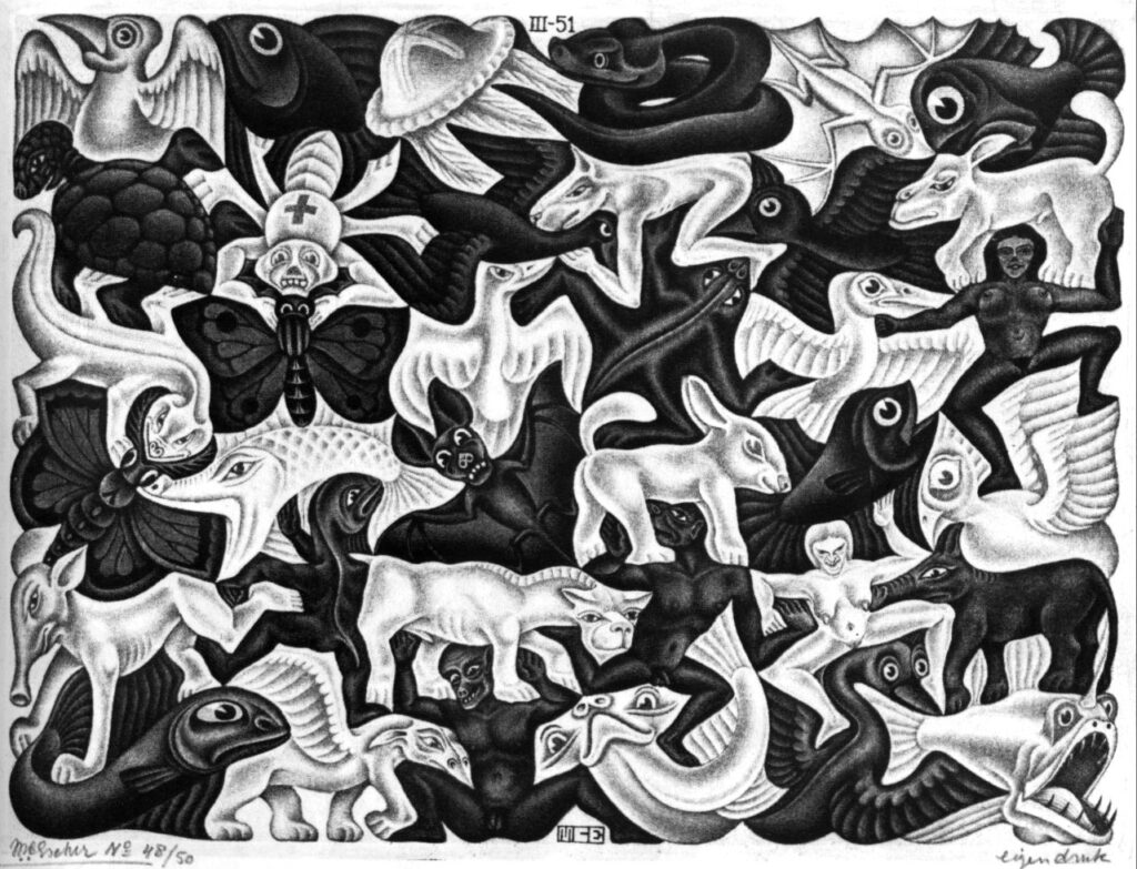 Mosaic I (1951) - M. C. Escher Tablo