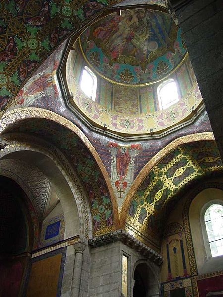 Mosaic in the Armenian Cathedral in Lviv - Józef Mehoffer Tablo
