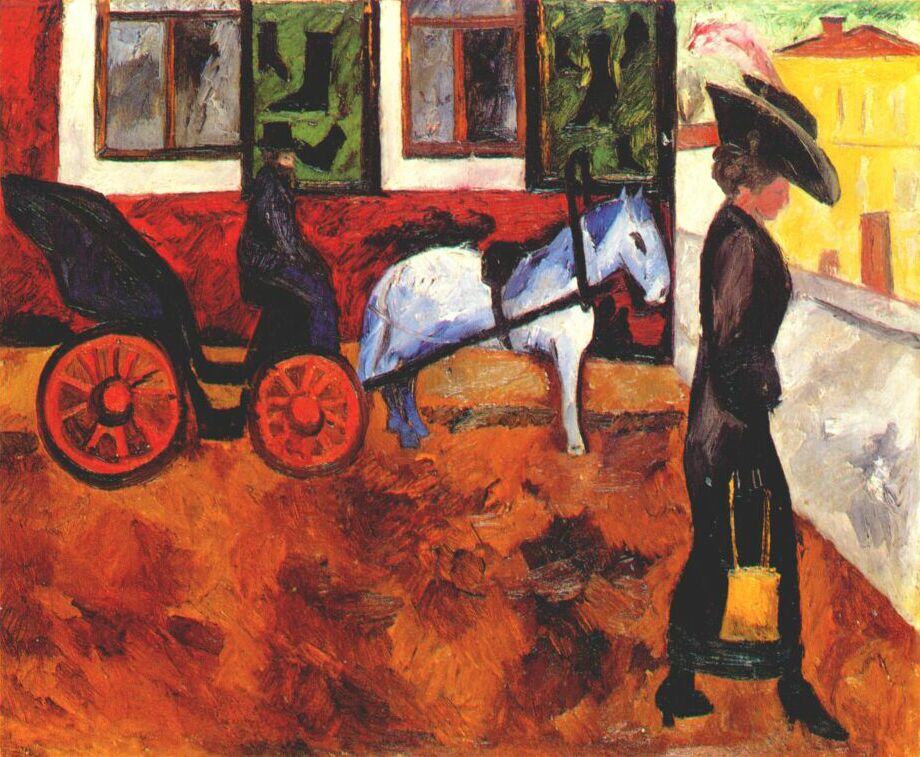 Moscow Street (1911) - Natalia Goncharova Tablo