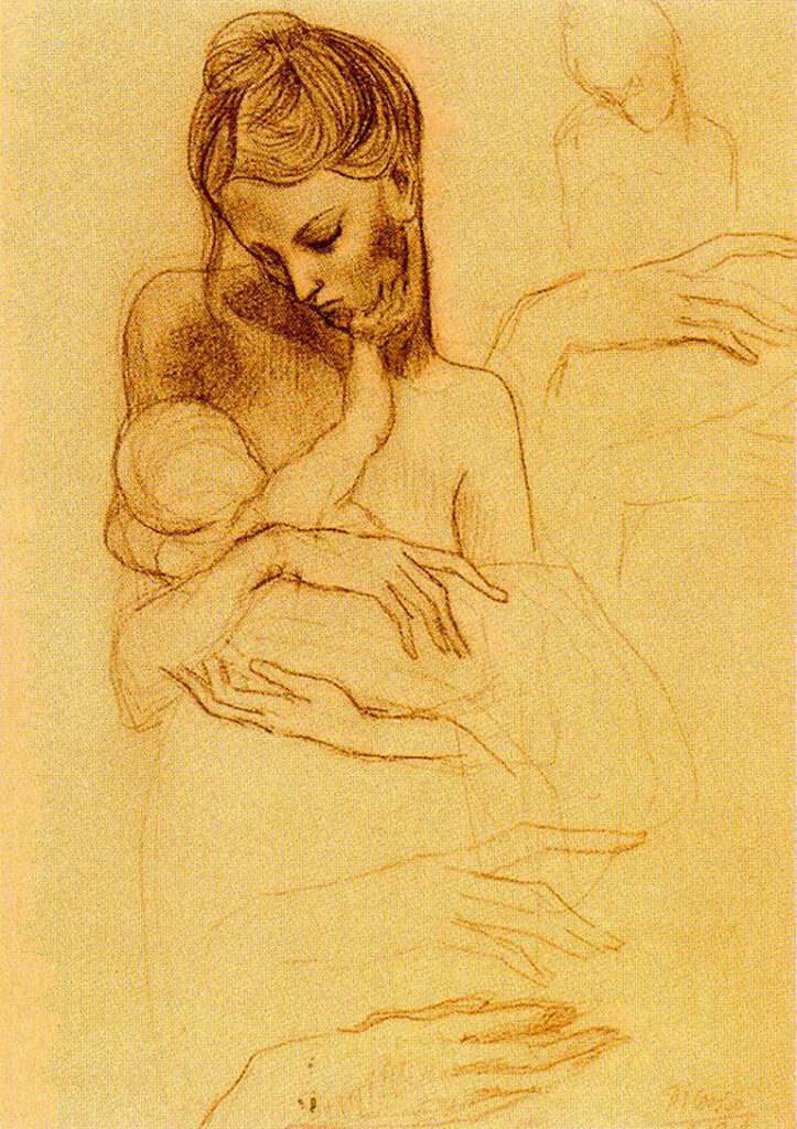 Mother and Child (1905) - Pablo Picasso Tablo