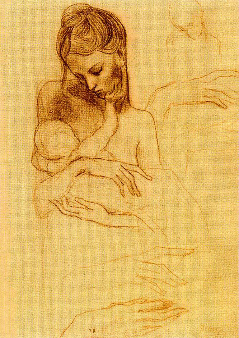 Mother and Child (1905) - Pablo Picasso Tablo