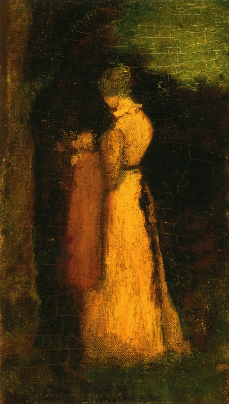 Mother and Child - Albert Pinkham Ryder Tablo