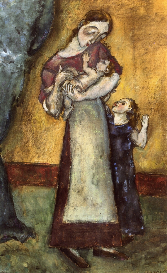 Mother and Children (1911) - Max Weber Tablo