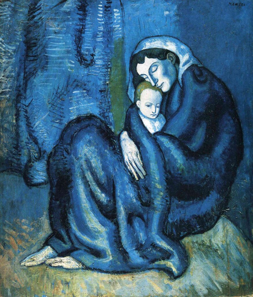Mother and child (1902) - Pablo Picasso Tablo