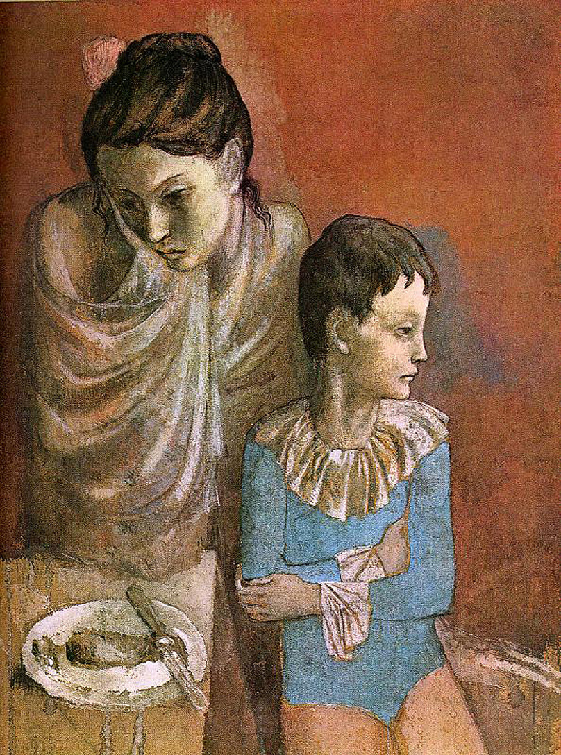 Mother and child (Baladins) (1905) - Pablo Picasso Tablo