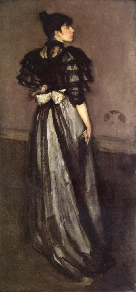 Mother of Pearl and Silver The Andalusian (1888) - James McNeill Whistler Tablo