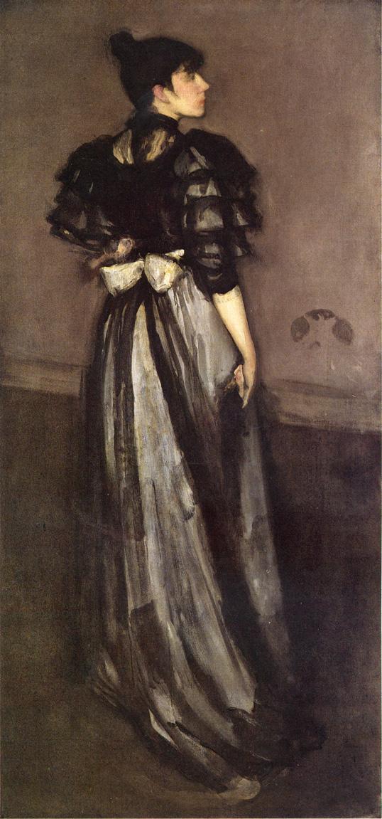 Mother of Pearl and Silver The Andalusian (1888) - James McNeill Whistler Tablo