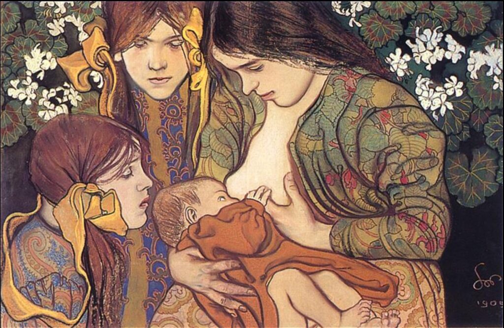 Motherhood (1905) - Stanisław Wyspiański Tablo