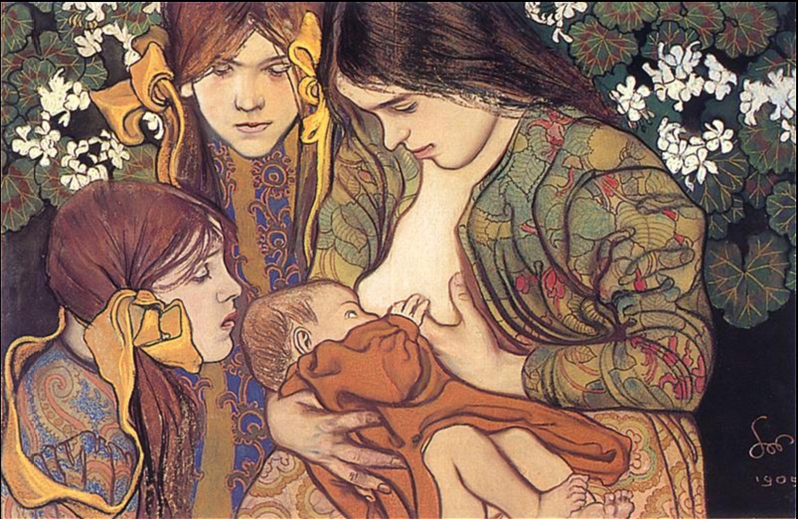 Motherhood (1905) - Stanisław Wyspiański Tablo