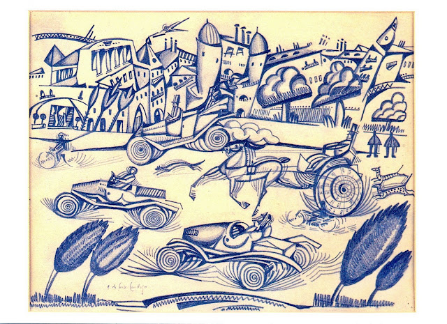 Motion (1912) - Amadeo de Souza-Cardoso Tablo