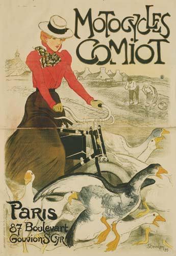 Motocycles Comiot (1899) – Théophile Steinlen Tablo