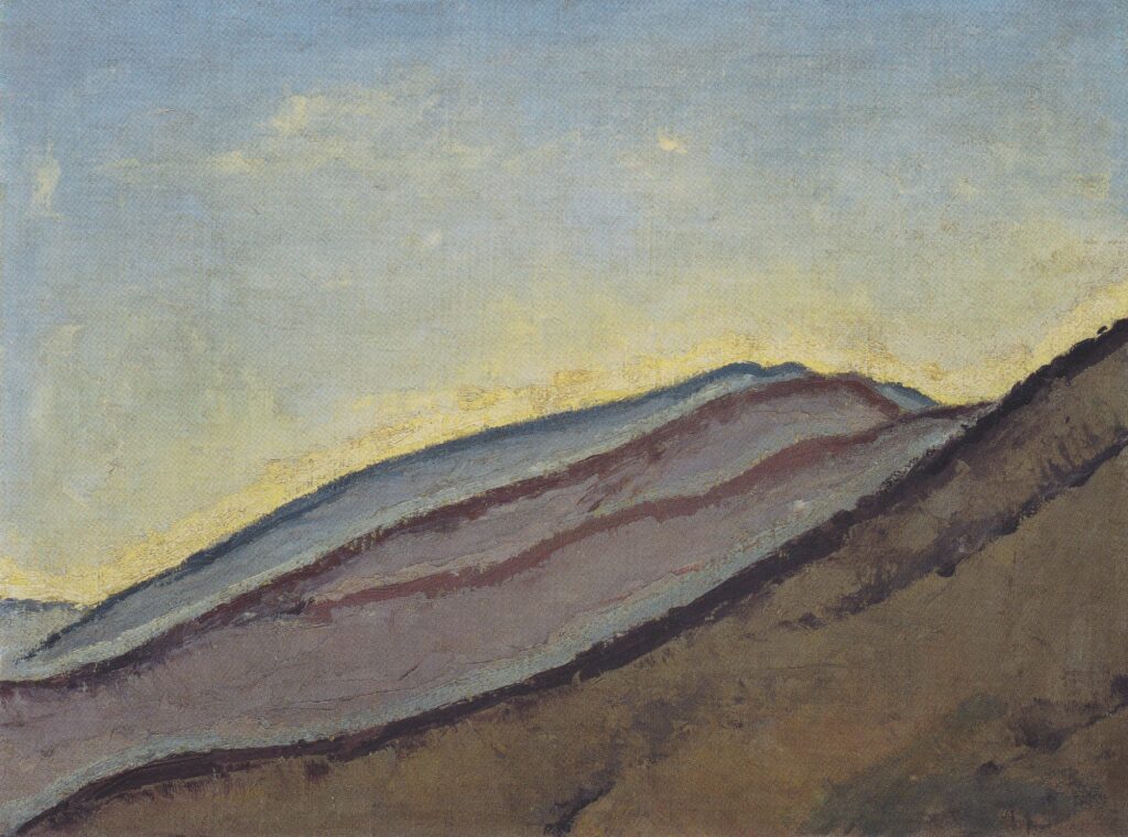 Mountain slope (1913) - Koloman Moser Tablo