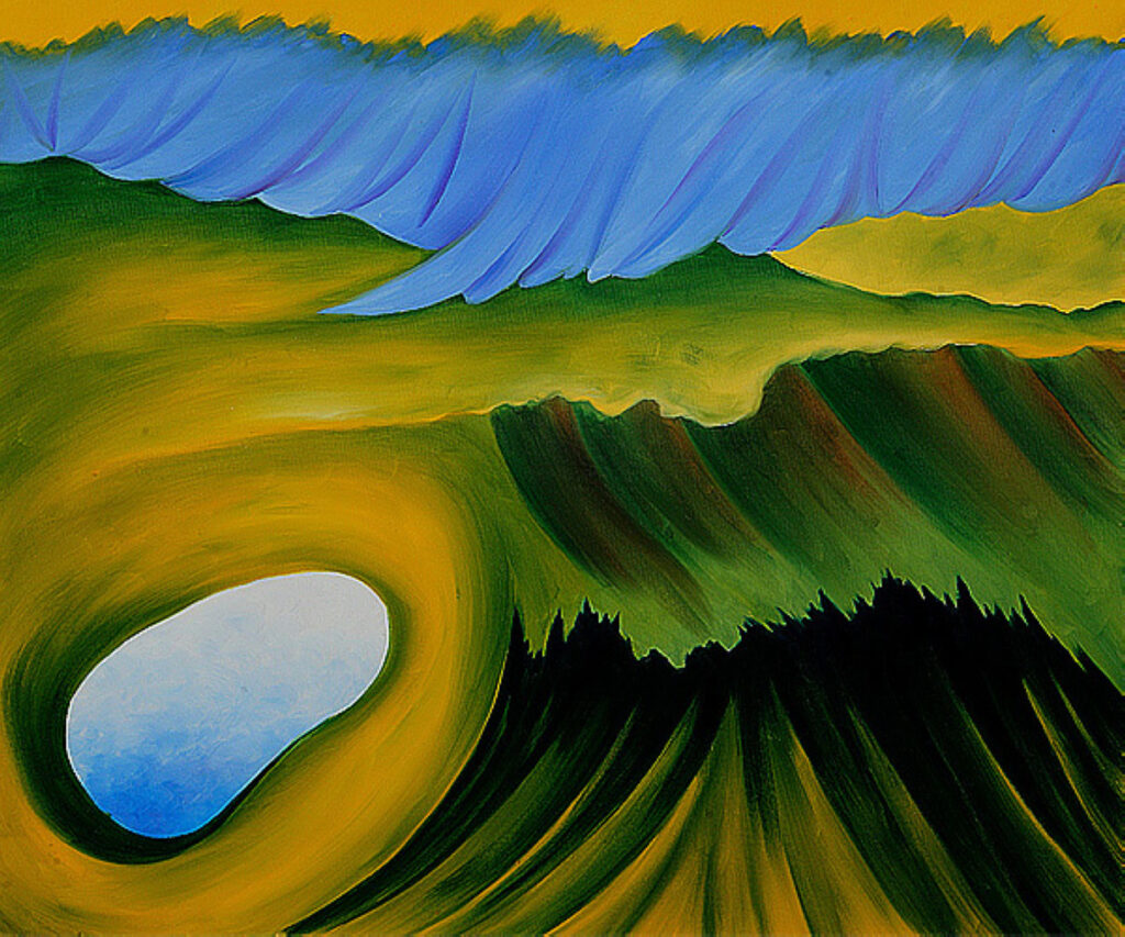 Mountains and Lake - Georgia O'Keeffe Tablo