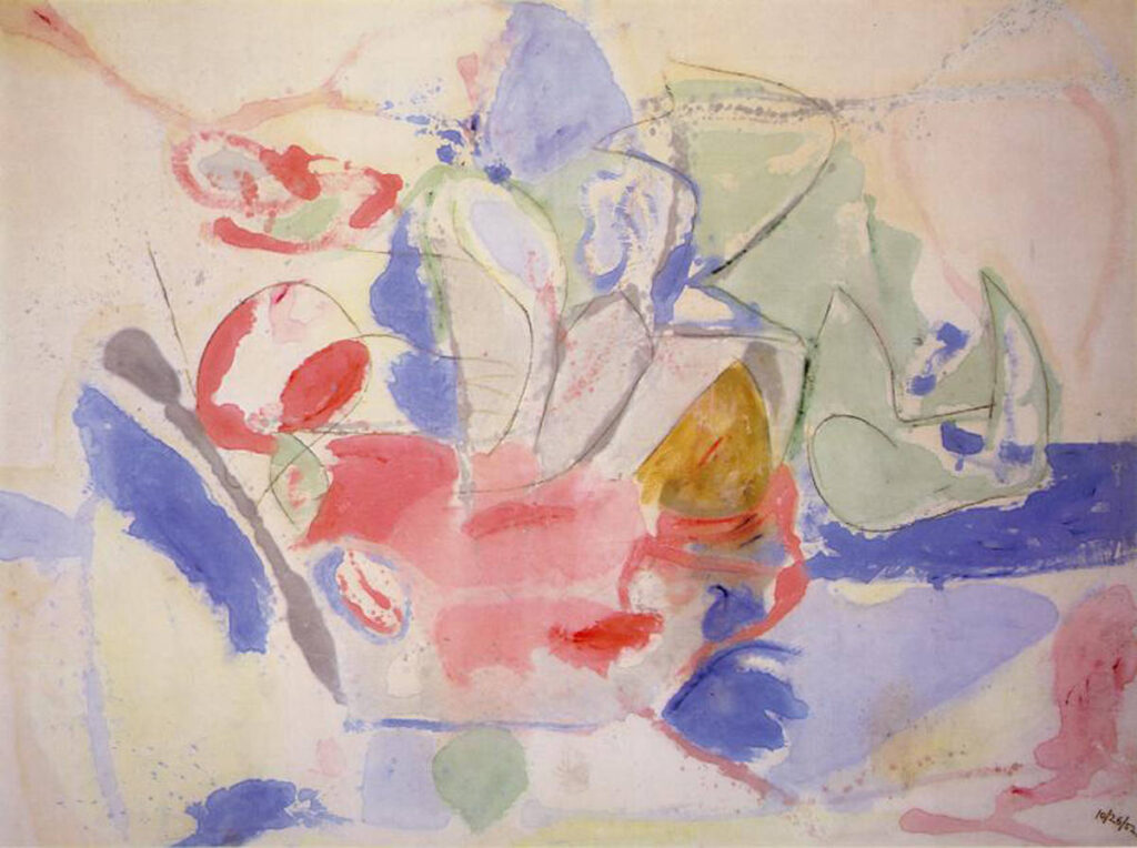 Mountains and Sea (1952) - Helen Frankenthaler Tablo