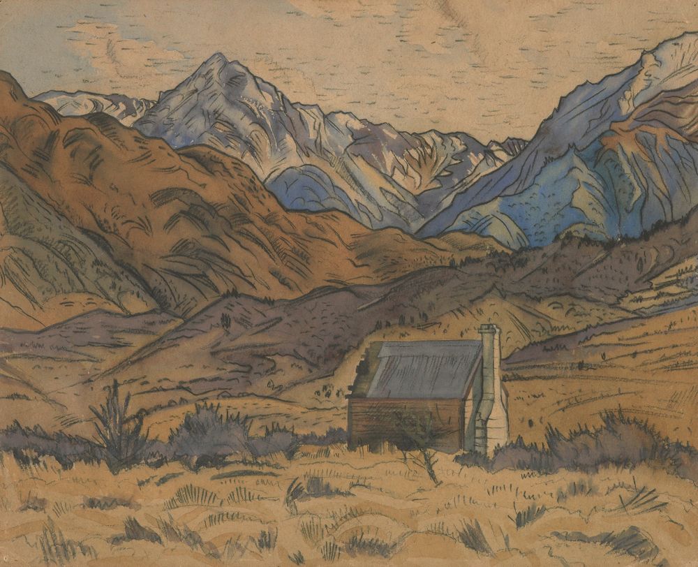Mountains, Cass (1936) - Rita Angus Tablo