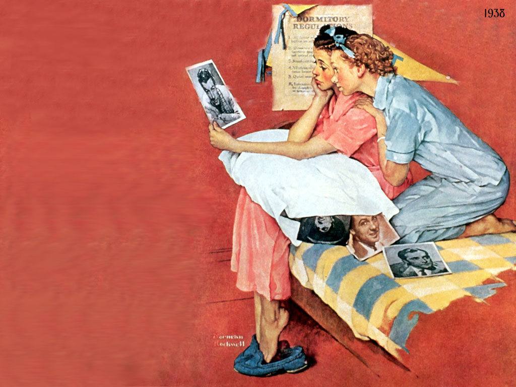 Movie star (1938) - Norman Rockwell Tablo