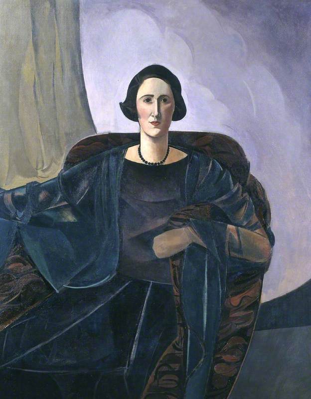 Mrs Schiff (1934) - Wyndham Lewis Tablo