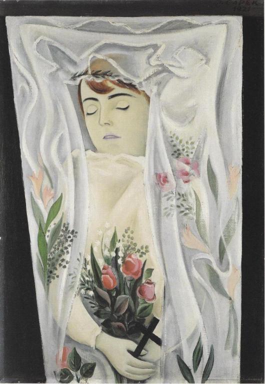 Mrtvá v rakvi (1921) - Josef Čapek Tablo