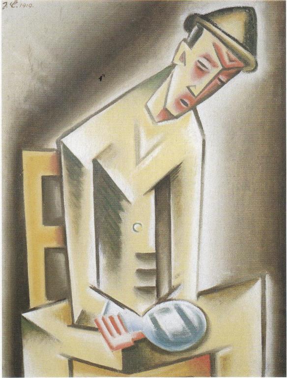 Muž s bolavou rukou (1919) - Josef Čapek Tablo