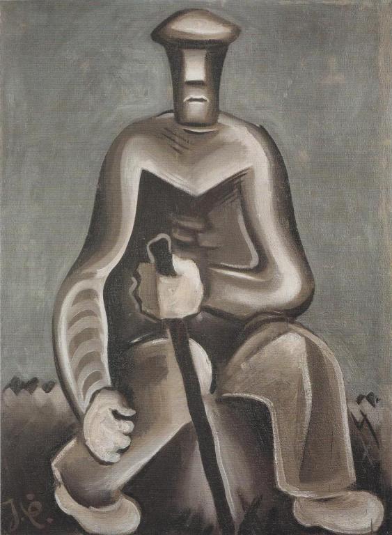 Muž s holí (1927) - Josef Čapek Tablo