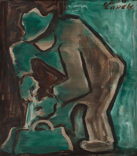 Muž s kufříkem (1926) - Josef Čapek Tablo