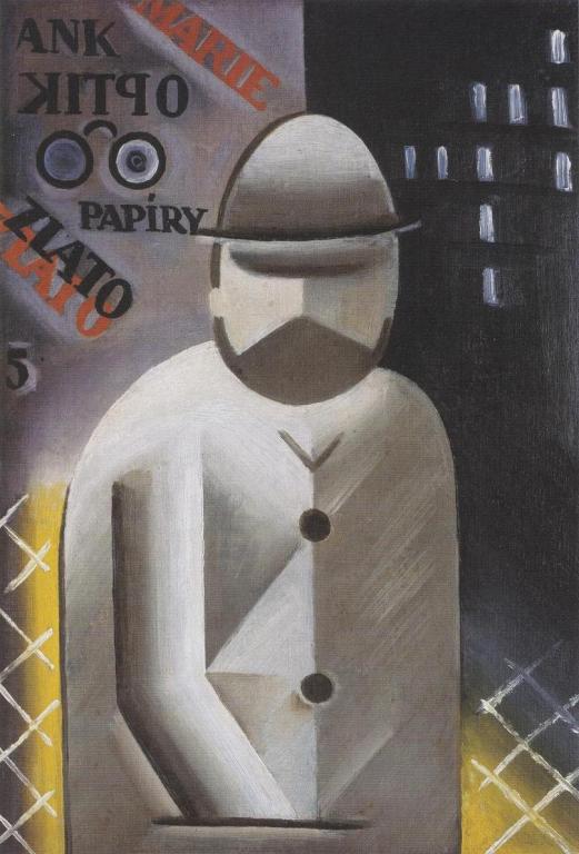 Muž s plnovousem (1915) - Josef Čapek Tablo