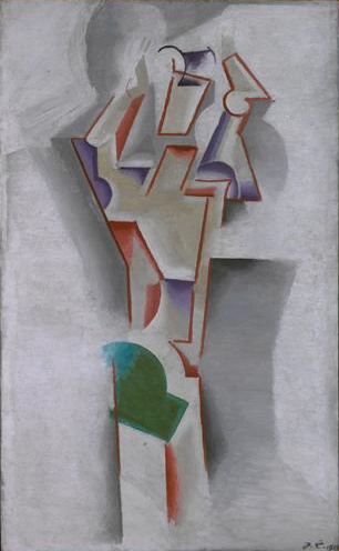 Muž se vztyčenýma rukama I (1913) - Josef Čapek Tablo