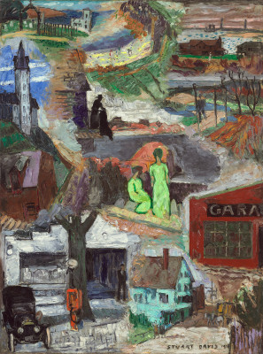 Multiple Views (1918) - Stuart Davis Tablo