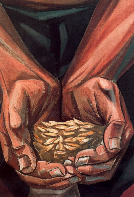 Mural of Human Rights. The Seeds that Give the Fruit (Detail) (1953) – Vela Zanetti Tablo