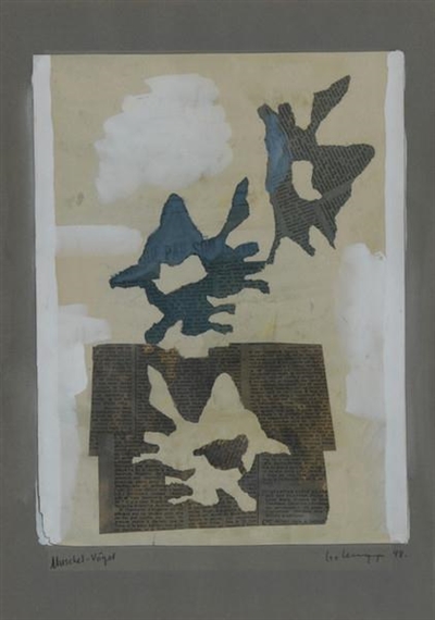 Muschel Vögel (1948) - Leo Leuppi Tablo