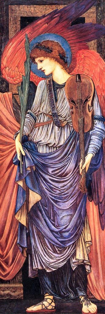 Musical Angels - Edward Burne-Jones Tablo