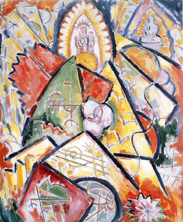 Musical Theme (Oriental Symphony) (1913) - Marsden Hartley Tablo