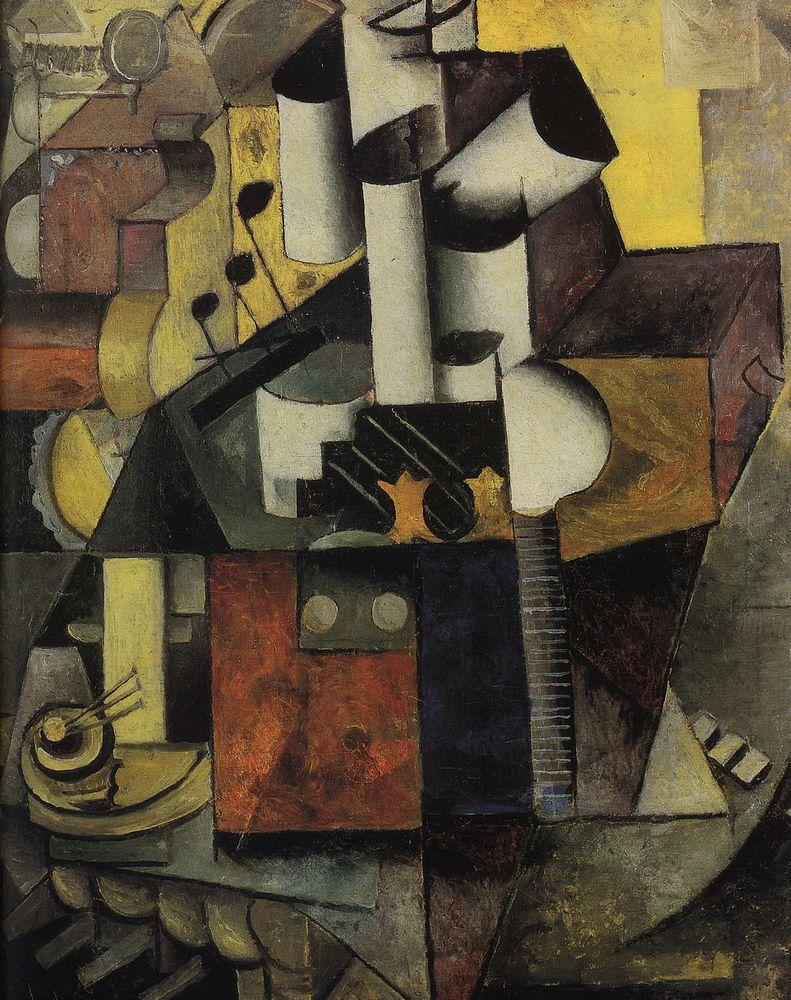 Musical instrument (1913) - Kazimir Malevich Tablo