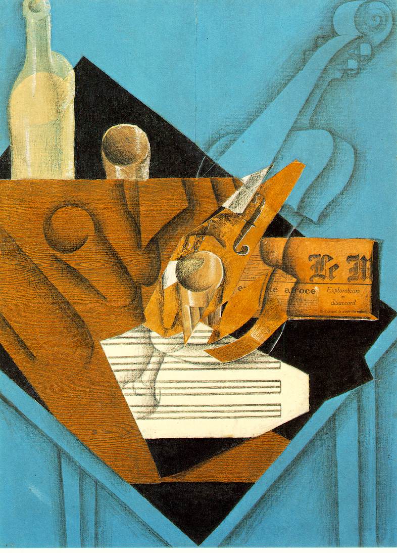 Musician's table (1914) - Juan Gris Tablo