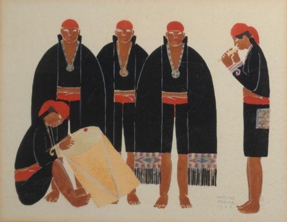 Musicians (1927) – Carlos Mérida Tablo