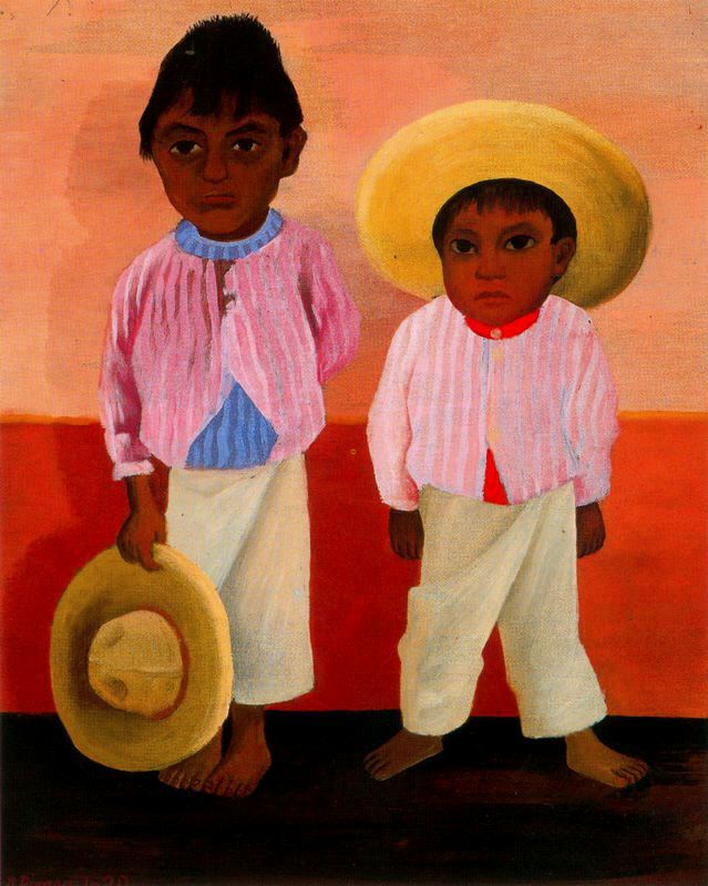My Godfather’s Sons (Portrait of Modesto and Jesus Sanchez) (1930) – Diego Rivera Tablo