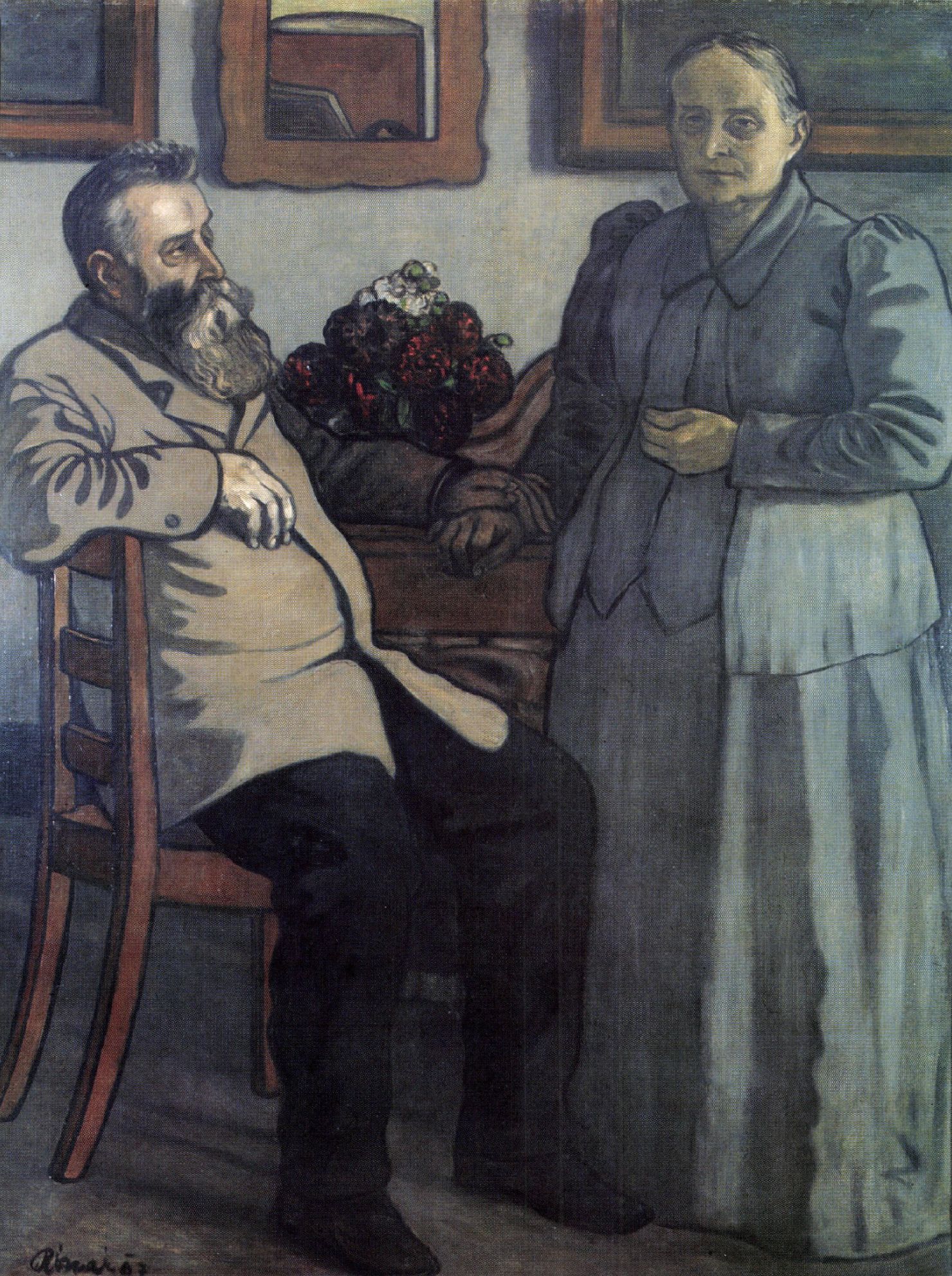 My Parents after Forty Years of Marriage (1897) - József Rippl-Rónai Tablo