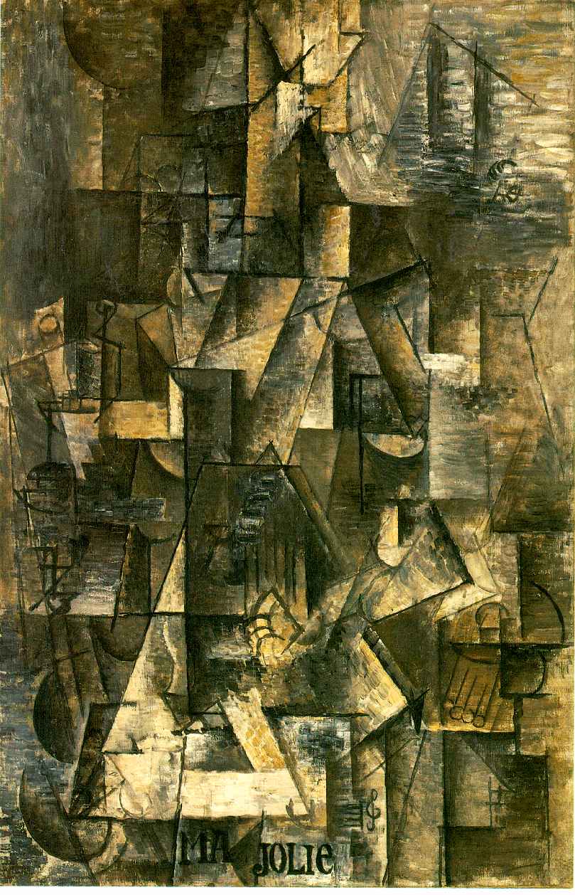 My Pretty One (Woman with Guitar) (1911) - Pablo Picasso Tablo