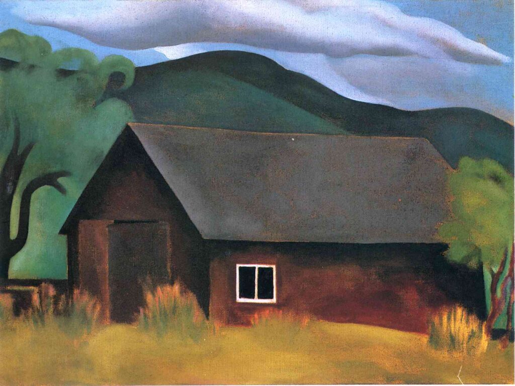 My Shanty, Lake George (1922) - Georgia O'Keeffe Tablo