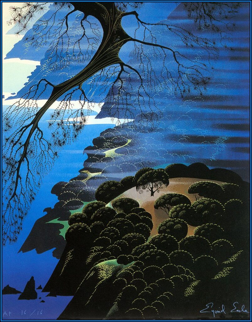 Mystical Coastline - Eyvind Earle Tablo