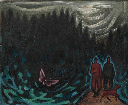 Návrat myslivců (1937) - Josef Čapek Tablo