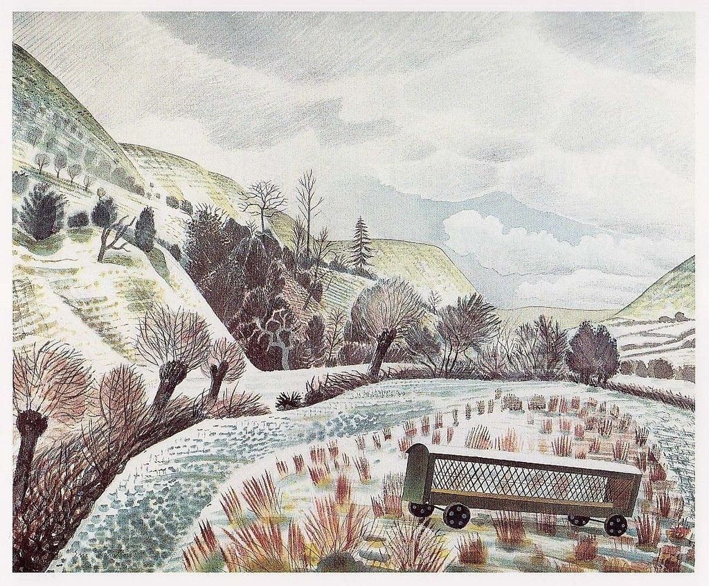 NEW YEAR’S SNOW (1938) – Eric Ravilious Tablo