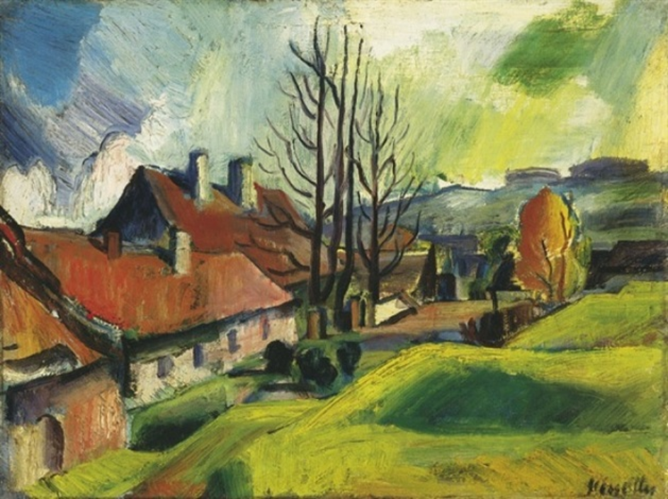 Nagybánya Landscape - Kmetty János Tablo