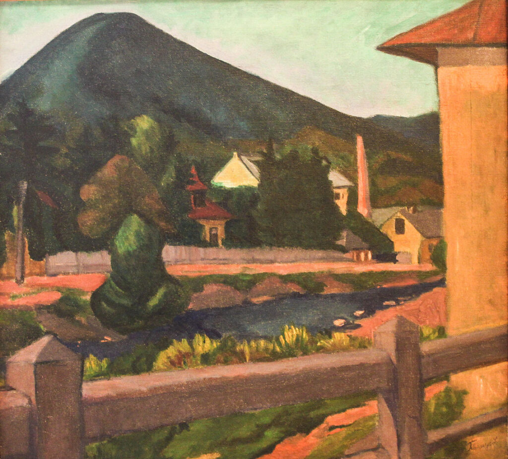 Nagybánya View (1909) - Lajos Tihanyi Tablo