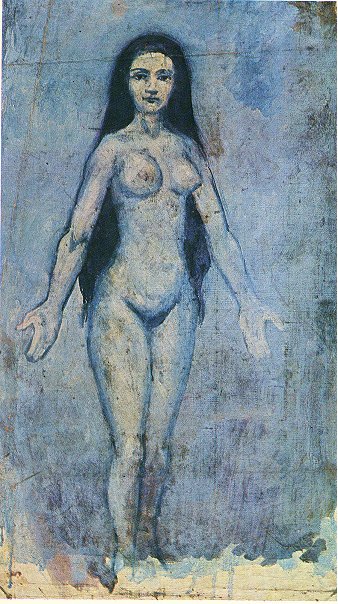 Naked woman with dripping hair (1902) - Pablo Picasso Tablo