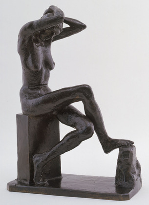 Nan Seated (1911) - Jacob Epstein Tablo