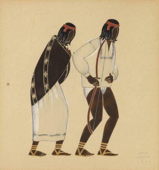 Native Couple (1939) – Carlos Mérida Tablo