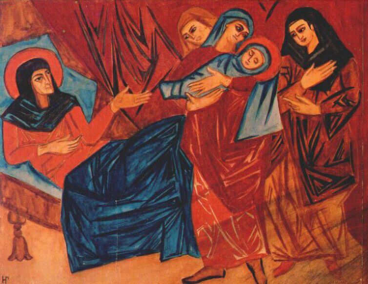 Nativity (1910) - Natalia Goncharova Tablo